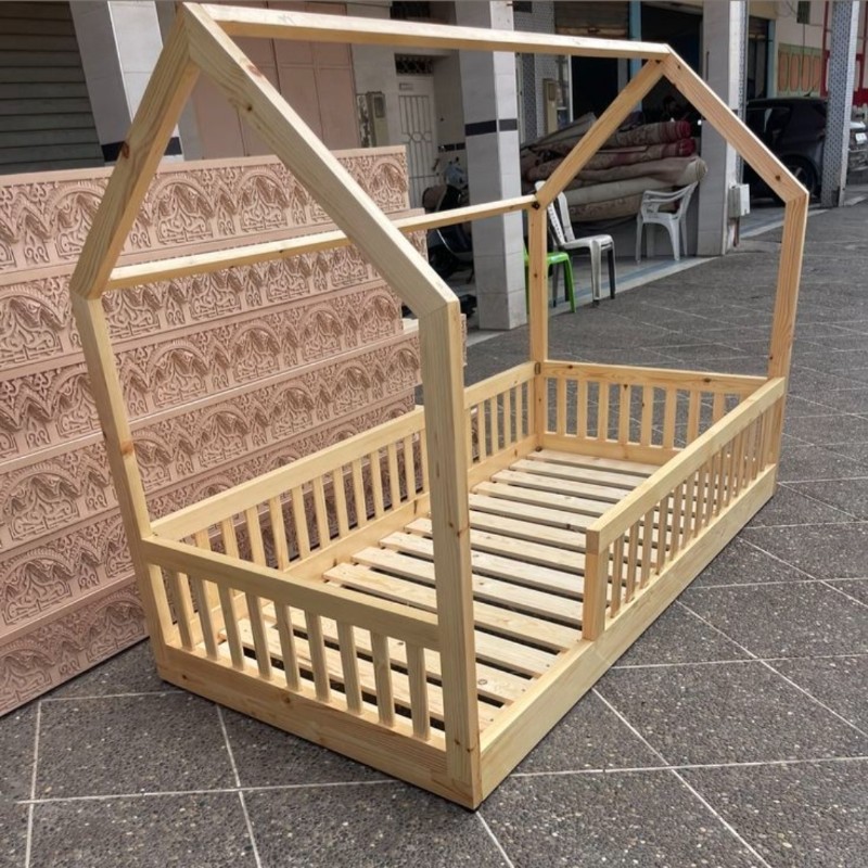 Montessori Ev Tipi Çocuk Karyolası – 80x160 cm / 80x180 cm